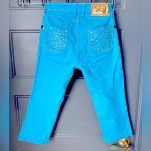 Turquoise Apple Bottoms Capri Jeans | 5/6